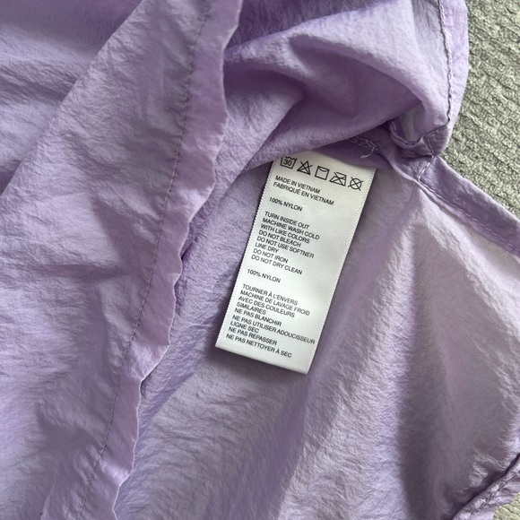 Silence + Noise Purple Windbreaker oversized Poncho Jacket size XS/S - Picture 8 of 8